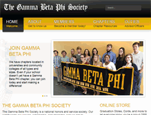 Tablet Screenshot of gammabetaphi.org